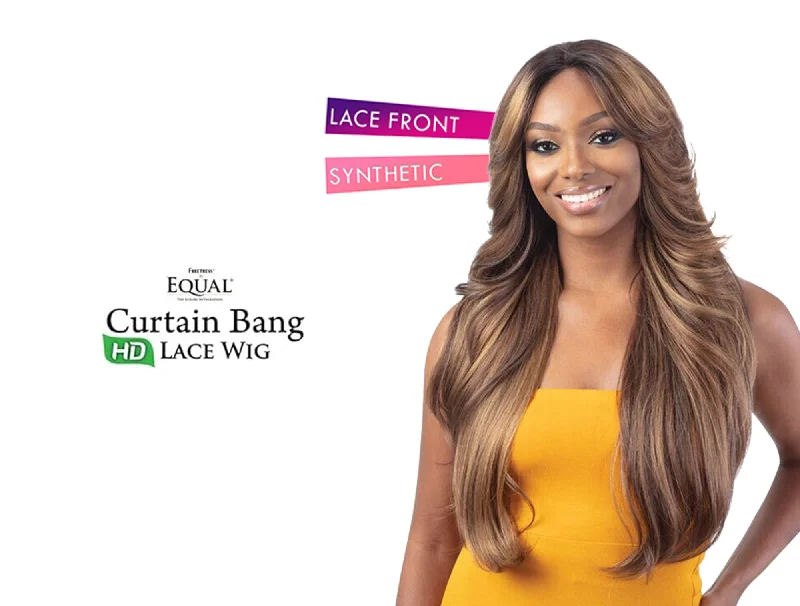 SHAKE N GO EQUAL CURTAIN BANG HD LACE WIG - BOMBSHELL