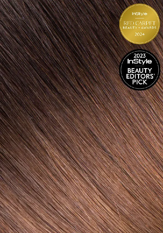 BELLAMI Silk Seam 240g 22"" Rooted Off Black/Almond Brown  (1B/7) Hair Extensions