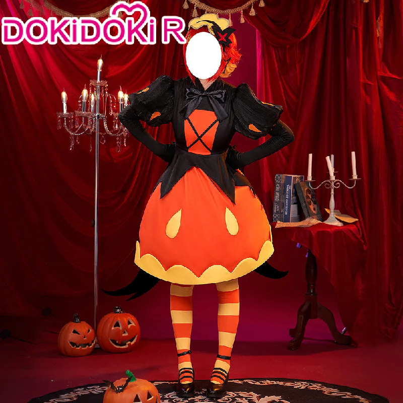 【Ready For Ship】DokiDoki-R Game Cookie Run: Kingdom Cosplay Pumpkin Pie Cookie Costume Halloween