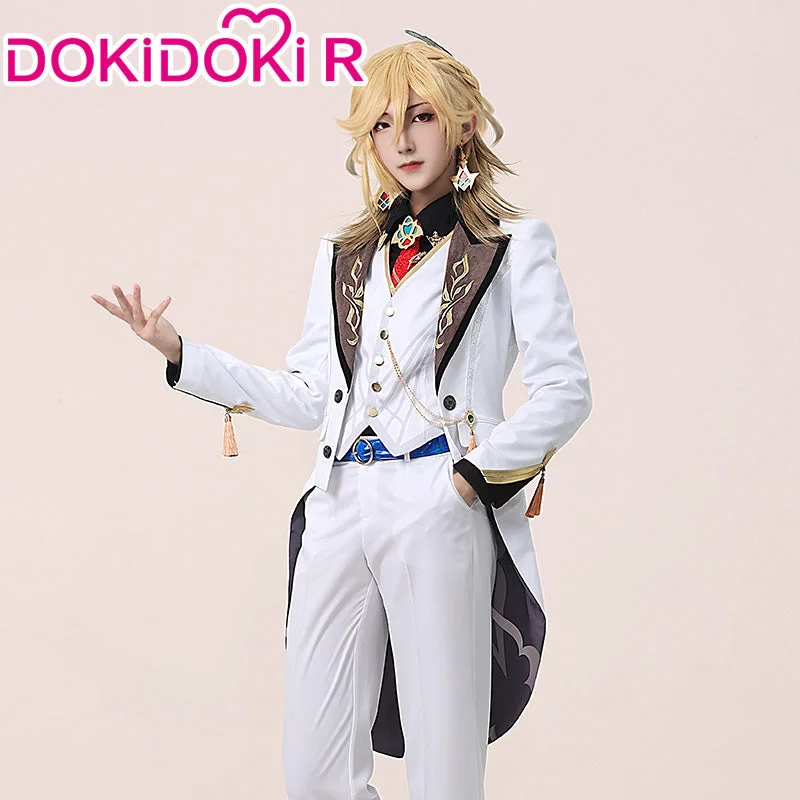 【In Stock】【Size S-2XL 】DokiDoki-R Game Genshin Impact Cosplay Kaveh Costume White Tailcoat