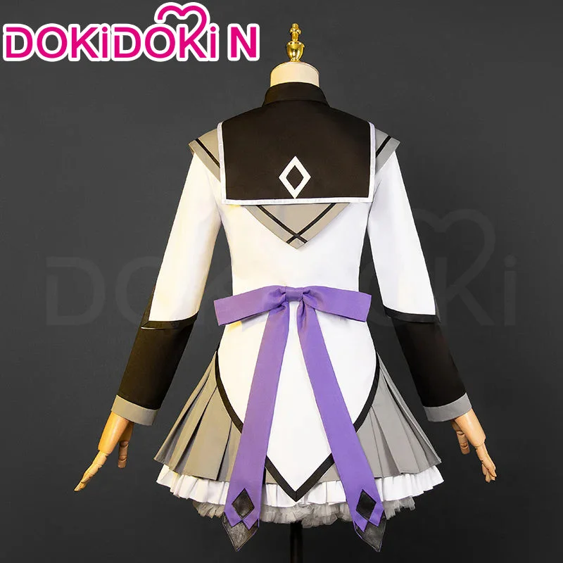 【In Stock】【Size XS-2XL】DokiDoki-N Anime Cosplay Costume Uniform White Grey Purple