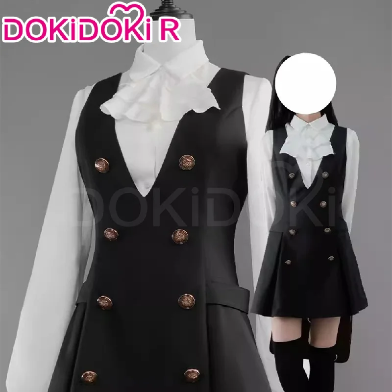 【In Stock】【Size XS-S】DokiDoki-R Anime Inu × Boku Secret Service Cosplay Ririchiyo Shirakiin Costume School Uniform Inu × Boku SS Karuta Roromiya