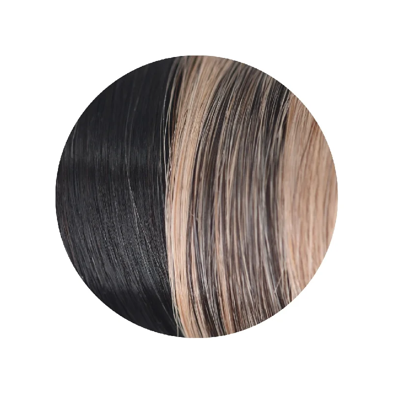 16 inch 10 Piece Pack / 2/72 - Natural Black to Wheat Blonde (Silver)