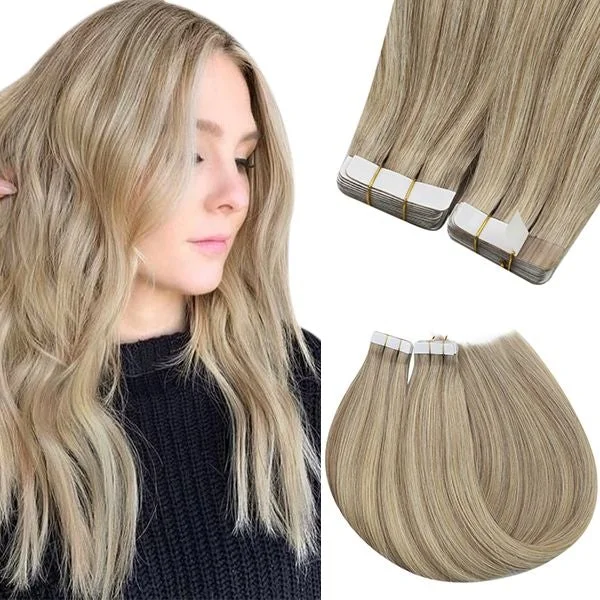 Sunny Hair Tape in Blonde Highlights Human Hair Extension #16/22