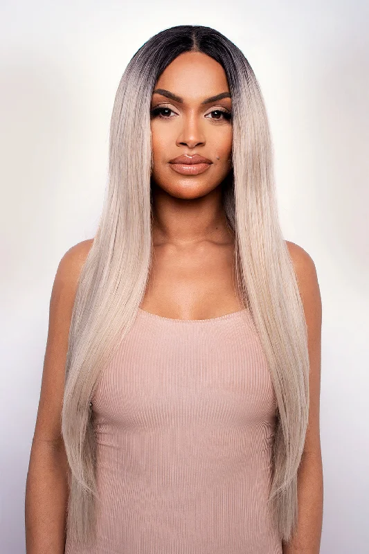 The Kiki - Platinum Long Sleek and Straight Lace Front Wig