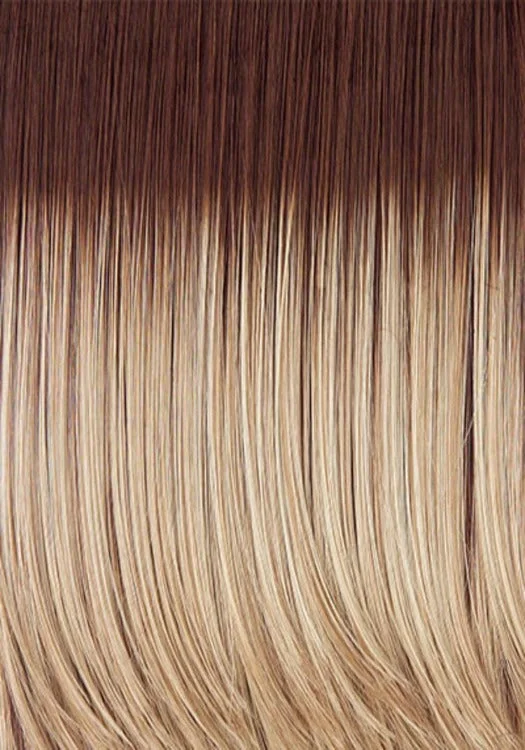 SS14/88 Shaded Golden Wheat | Medium Blonde streaked with Pale Gold highlights, Medium Brown roots