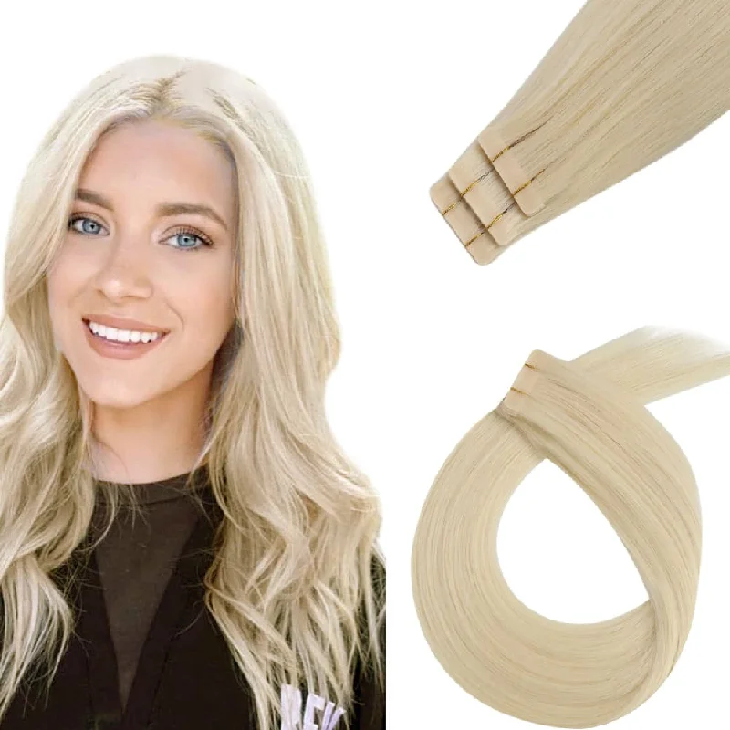 [US Only]Vivien Invisible Seamless Injection Blonde Virgin Tape in Hair extensions #1000