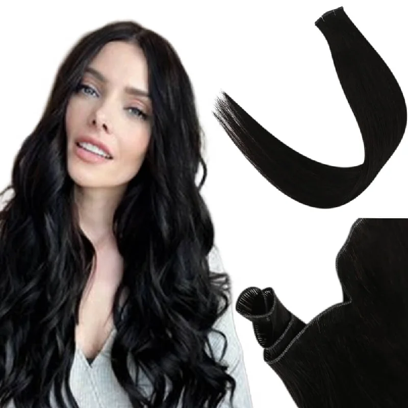 [USA Only] Sunny Hair Genius Weft Extensions for Thin Hair 100% Virgin Human Hair Off Black #1B