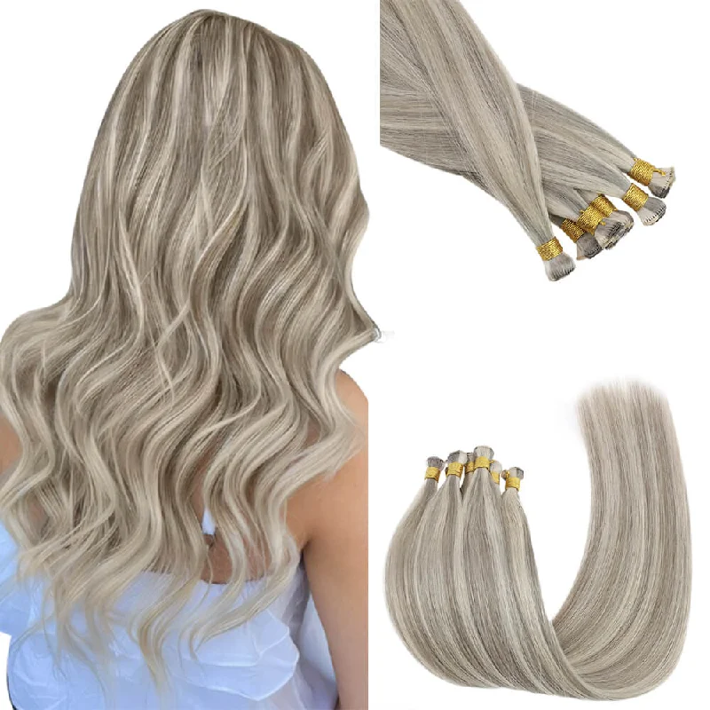 Vivien Virgin+ Hand-tied Real Human Hair Weft Hightlight Color #19a/60