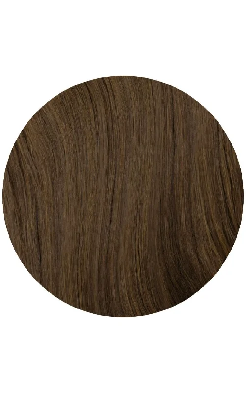 Hair Weft 20"" Light Chocolate Brown 4