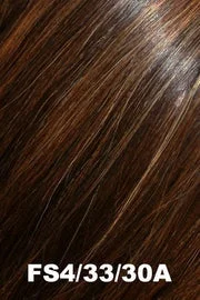 FS4/33/30A | Midnight Cocoa | Dk Brown Med Red Med Natural Red Blonde/Brown Blend w/ Med Natural Red Blonde/Brown Blend Bold Highlights