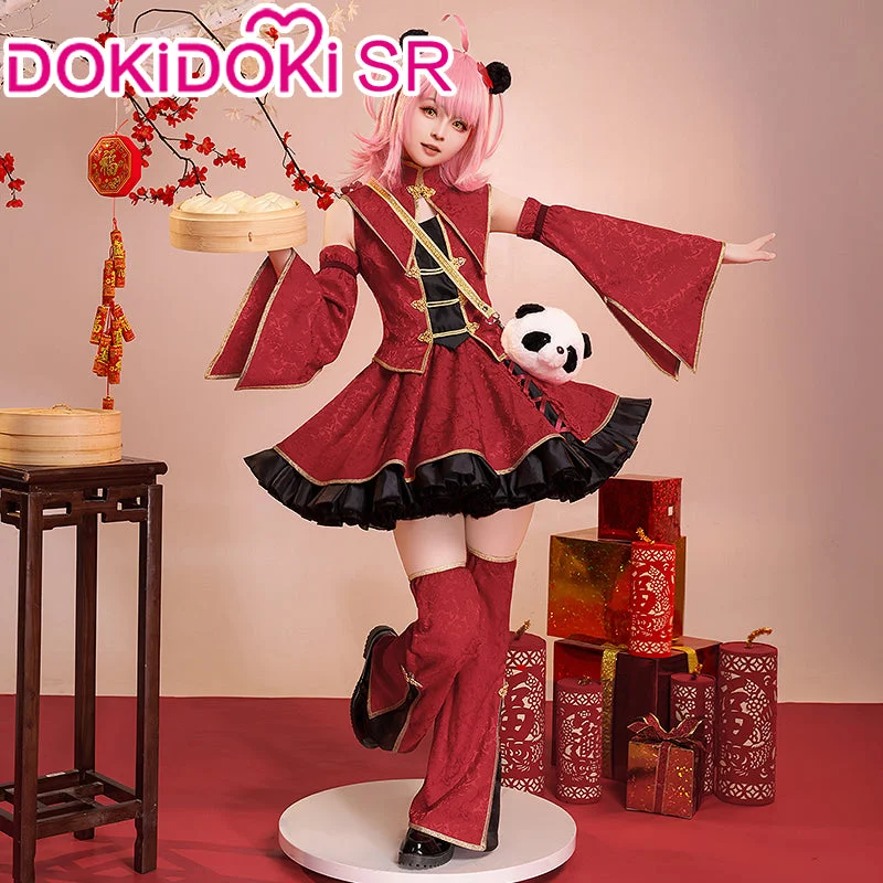 【In Stock】DokiDoki-SR Anime Shugo Chara Cosplay Hinamori Amu Costume Chinese Style Dress