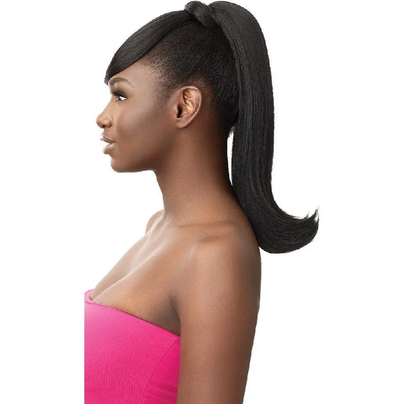 Outre Quick Pony Bang X Pony Synthetic Drawstring Ponytail - Novelia