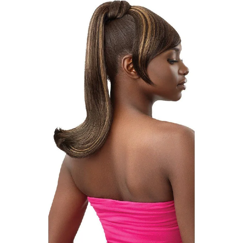 Outre Quick Pony Bang X Pony Synthetic Drawstring Ponytail - Novelia