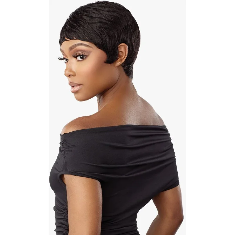 Sensationnel Empire Human Hair Salt & Pepper Full Wig - Evie